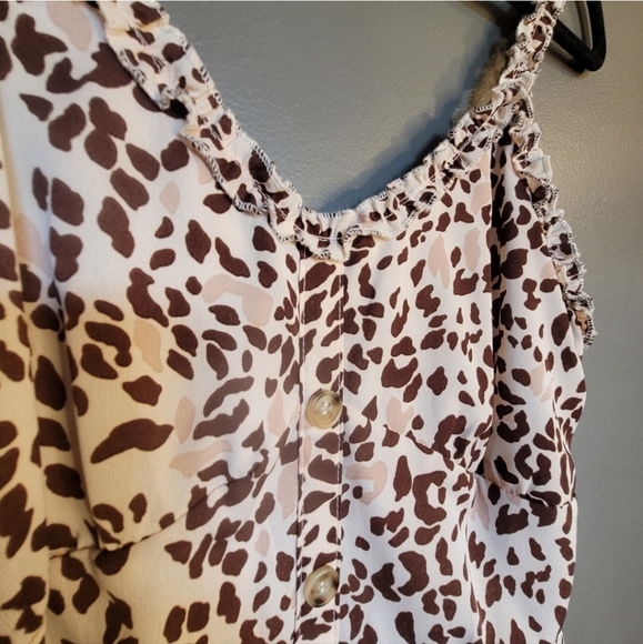 NEW Crescent Maxi Sleeveless Animal Print Dress - Picture 3 of 5